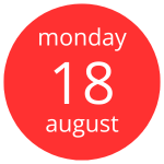 18 august monday