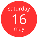 saturday 16 may